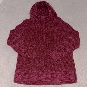 GAP knit cranberry hoodie